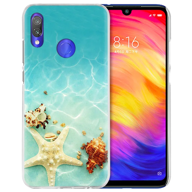 Морские ракушки звезда чехол для спортивной камеры Xiao mi Red mi Go Note 7 6 6A Pro S2 5 5A 4X mi A1 A2 9 mi x 3 5G 8 lite Play F1 жесткий чехол из ПК для телефона