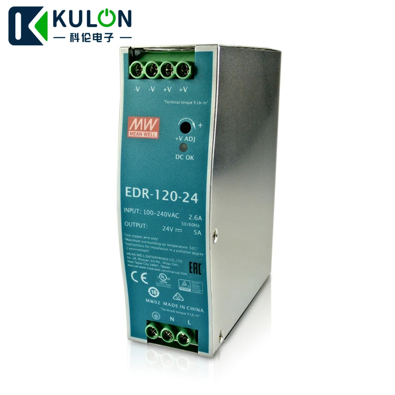 Однофазный источник питания для промышленной DIN рейки 120 Вт 12 В 24 48 10 А|din rail power|din