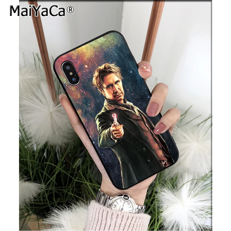 MaiYaCa Doctor who Art Tardis Box TPU Мягкий силиконовый чехол для телефона Apple iPhone 8 7 6 6S Plus X XS MAX 5 5S