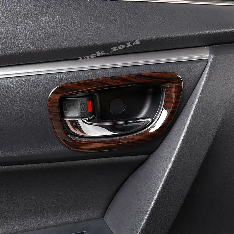 Персиковое Дерево внутренняя дверная ручка Чаша для Toyota Corolla 2014 2018|Комнатные