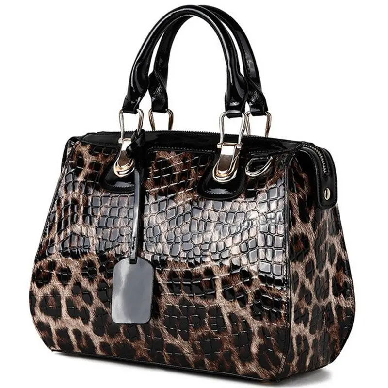 

Новые модные женские сумки из натуральной кожи с леопардовым узором Сумка-тоут из воловьей кожи женские сумки на плечо женская сумка-мессен...