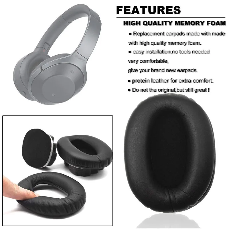 Мягкие поролоновые амбушюры для Sony Mdr 1000x Wh 1000xm2 из Протеиновой кожи гарнитура Sh