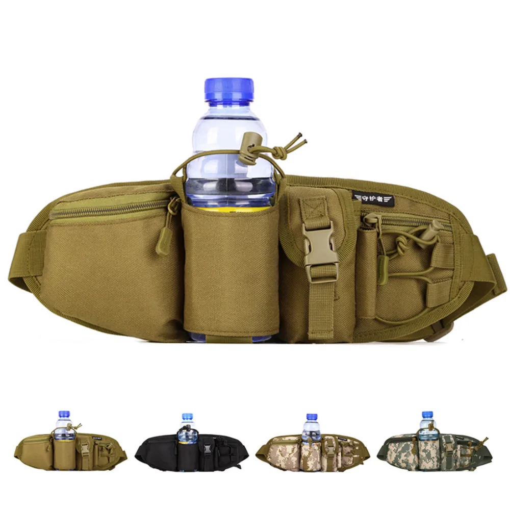 

High Quality Water Bottle Kettle Assault Molle Bag Belt Hip Bum Military Male Chest Bags Durable Nylon Men Fanny Waist Pack