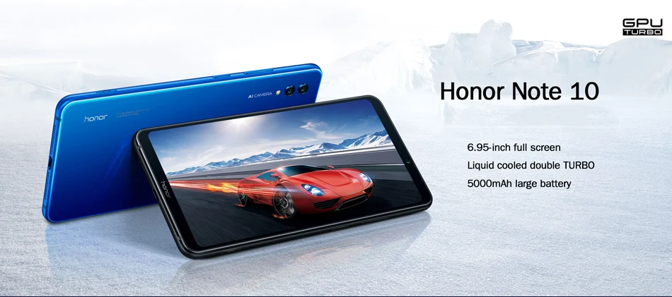 Honor Note 10 Kirin 970, Восьмиядерный игровой смартфон, 6,95 дюймов, 5000 мАч, аккумулятор, Android 8,1, отпечаток пальца, ID, NFC