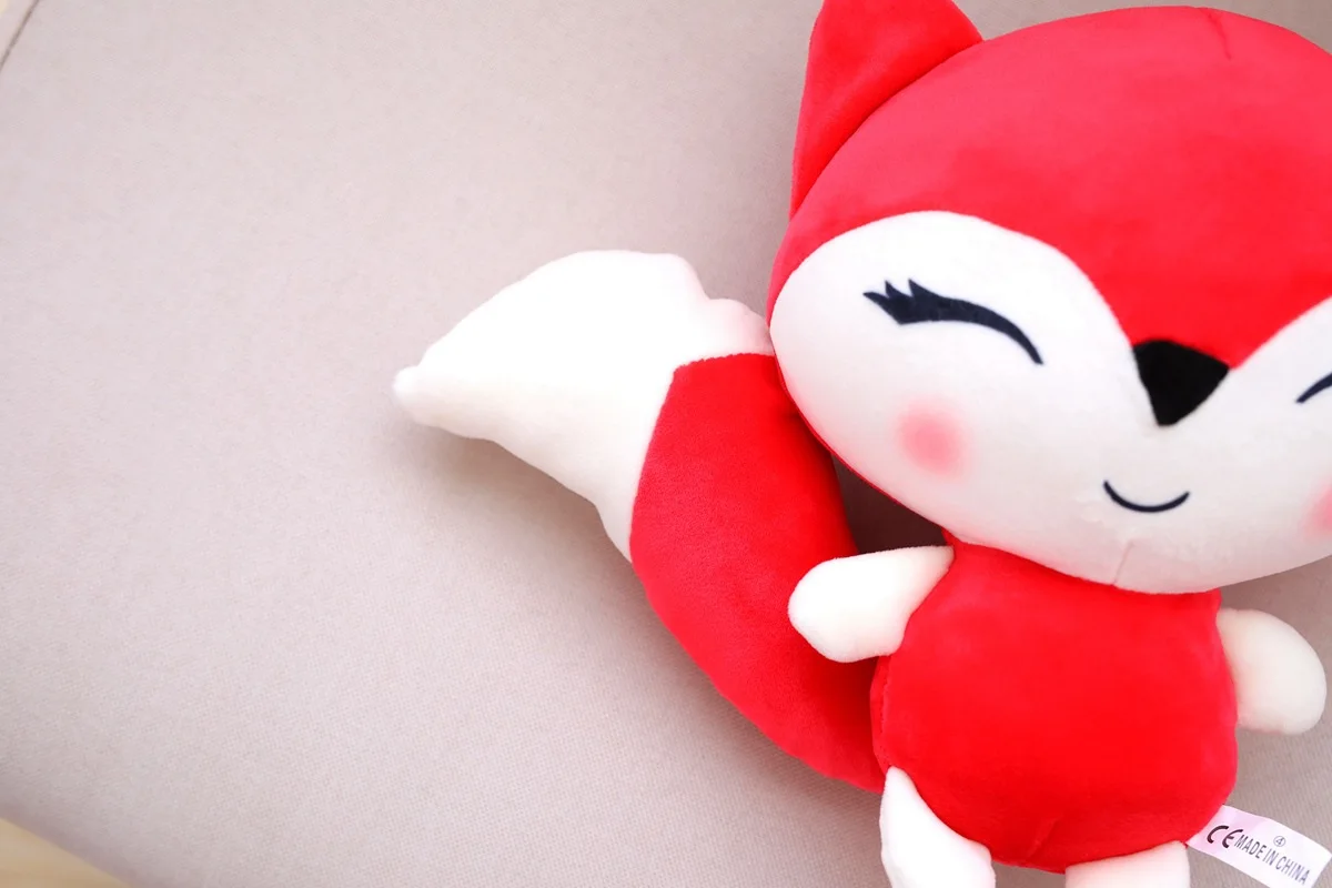 23 см мультфильм маленькая игрушка, лиса плюшевая мягкая пуховая хлопковая кукла улыбающаяся игрушка-лиса Ребенок Девочка День рождения Рождественский подарок