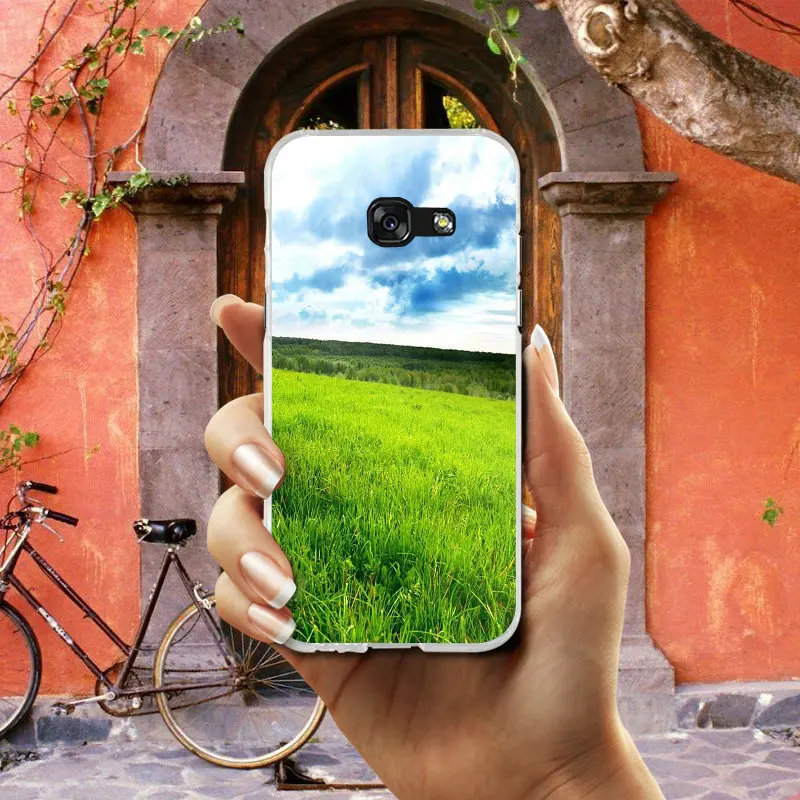 Мягкие чехлы для телефонов Samsung Galaxy S2 S3 S4 S5 Mini S6 S7 S8 S9 S10 Lite Edge Plus Note 4 5 8 9 Blue Sky White Cloud