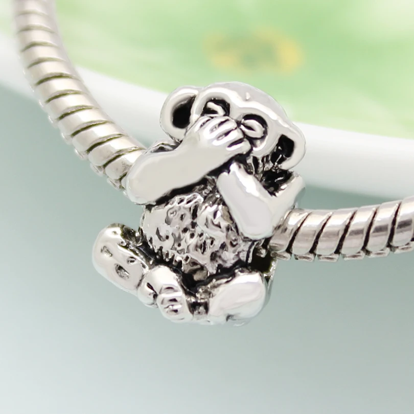 Бусина Шарм Обезьяна с большими руками в европейском стиле|Бусины| |