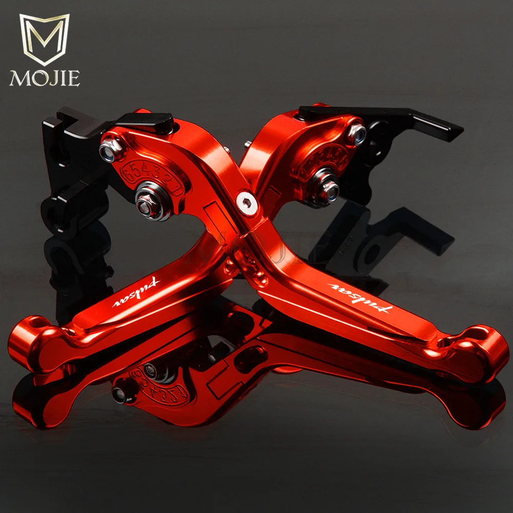 Red Titanium Для Bajaj Pulsar 200 NS 200 RS 200 как 200NS 200RS 200AS мотоцикла рычаг cnc регулируемые Складные Выдвижные сцепные рычаги - Цвет: Red Titanium