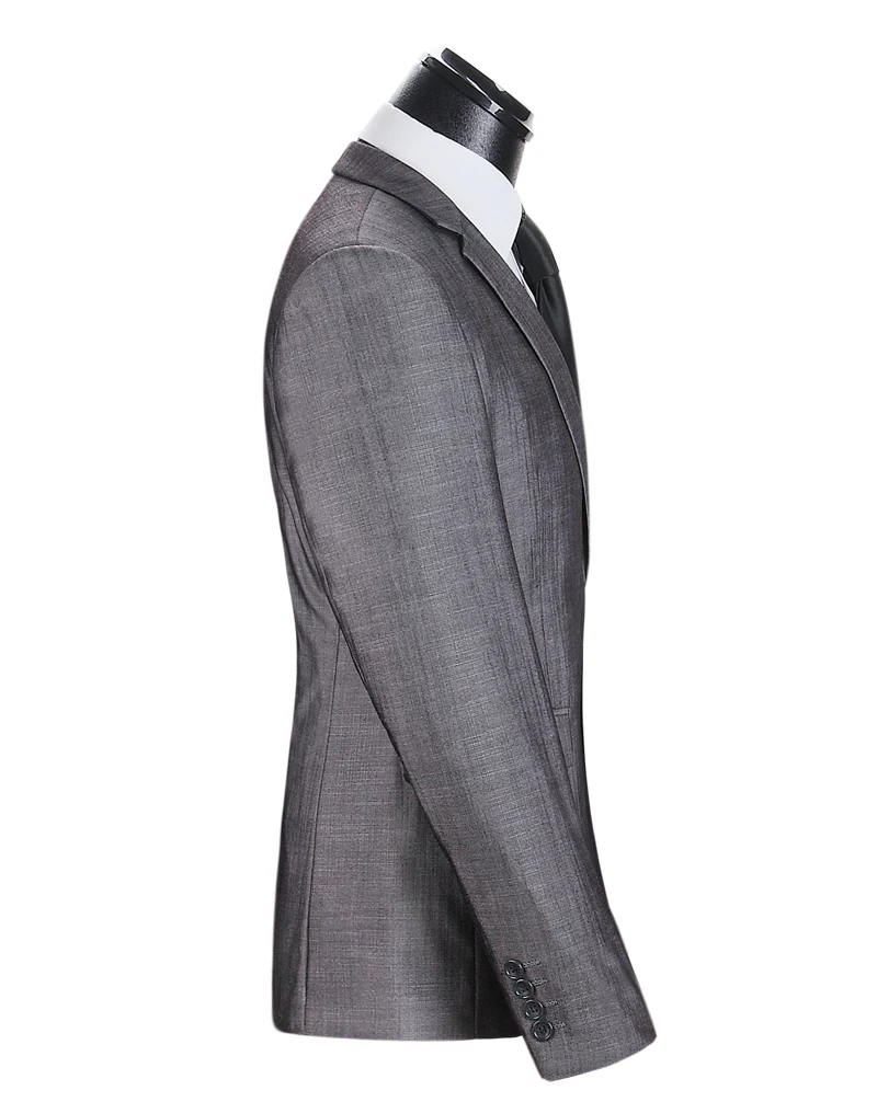 2 шт. однобортная мужчины в блейзеры свободного покроя бизнес костюмы господа