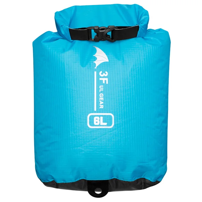 210T blue 6L 3F UL шестерни 15D 30D кордюрный учебный рюкзак Сверхлегкий дрейфующие плавательные мусора одежда спальный мешок, сумка для хранения водонепроницаемая сумка, для плавания сумка - Цвет: 210T blue 6L