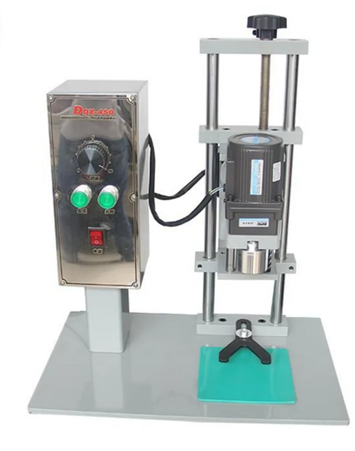 

New design DDX-450 desktop plastic bottle round cap sealing machine for cap diameter 10-50mm