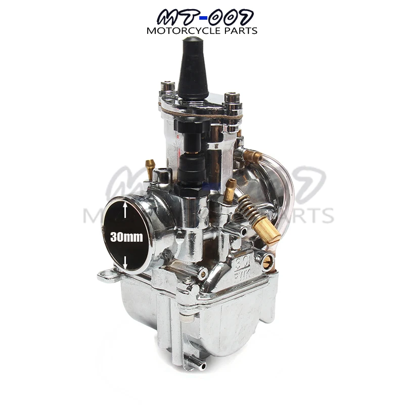 Универсальный серебристый карбюратор 30 мм для модели PWK Mikuni с power jet 100 150cc