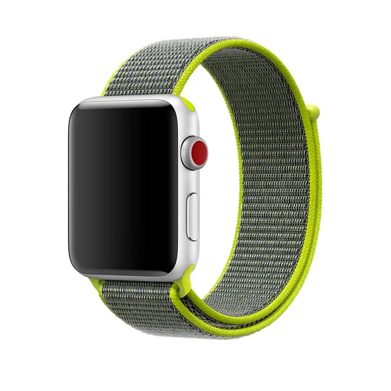 Спортивный ремешок-петля для Apple Watch серии 5 4 3 2 1, ремешок для iWatch, двухслойный тканый нейлоновый дышащий ремешок для наручных часов 42 44 мм 38 40 мм