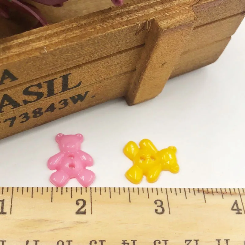 50/100 шт. медведь Пластик кнопку backhole ремесло микс PT97|plastic buttons|button craftbuttons buttons |