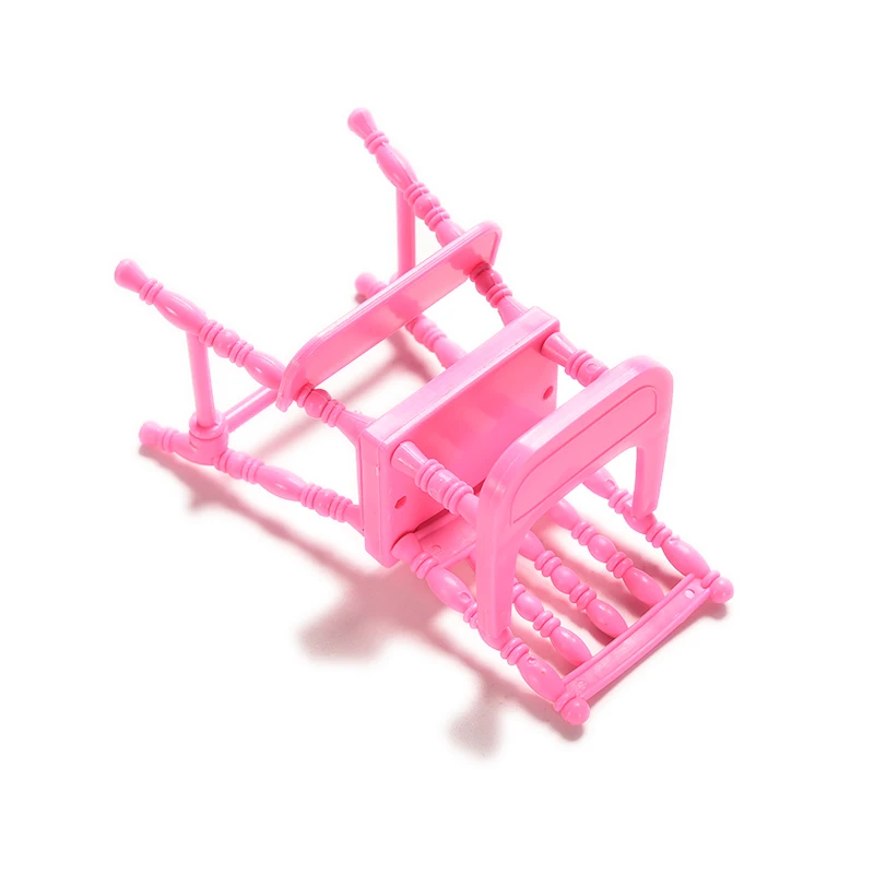 

2016 Hot Sale Plastic Doll Furniture Parts Pink Play House Toy Doll Chair For Baby Girls Doll Gift Wholesale