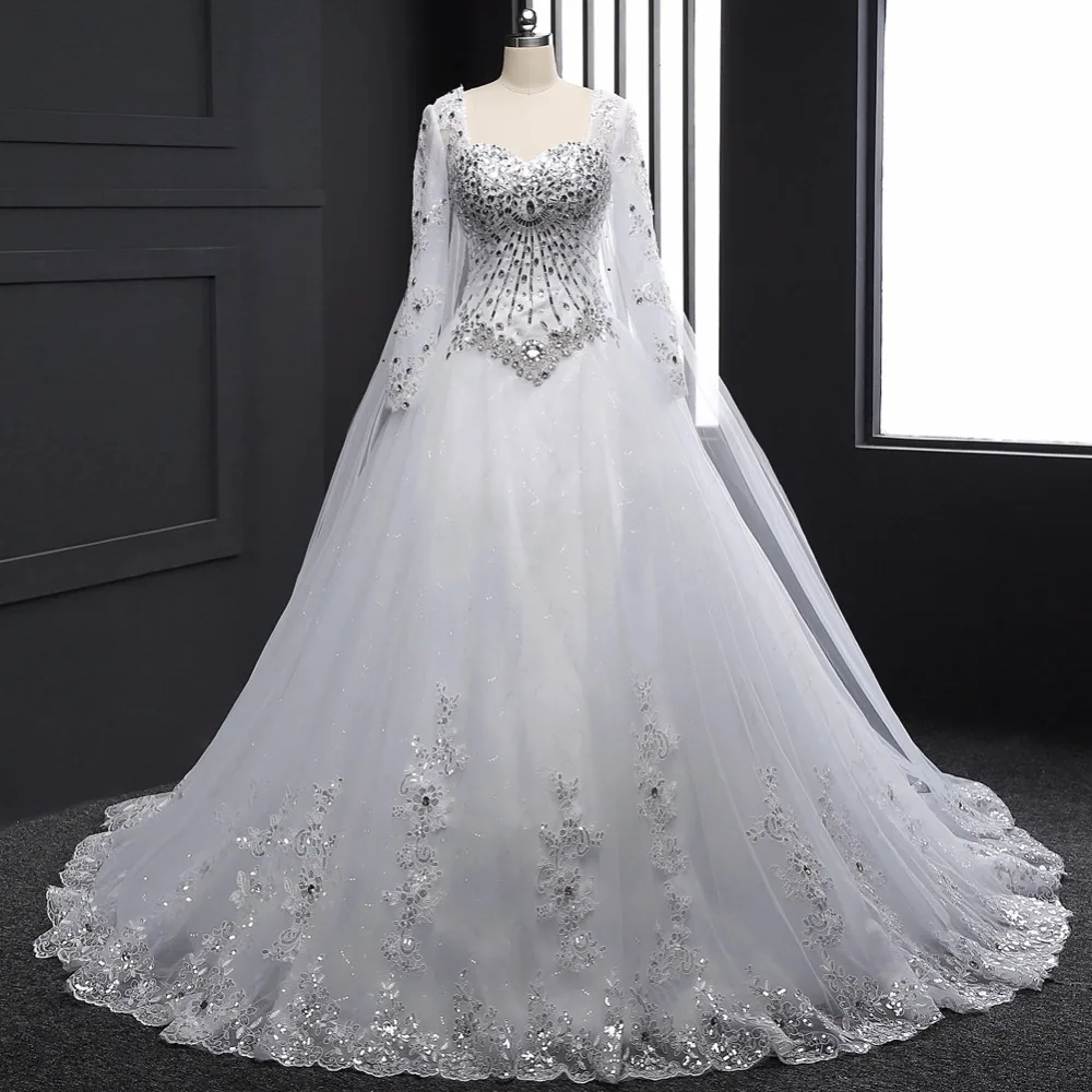 Свадебное платье Vestido De Noiva Съемная длинная вуаль свадебные платья свадебное