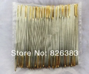 100 шт. иглы для швов хорошее качество отверстие золотистое используется в ткани