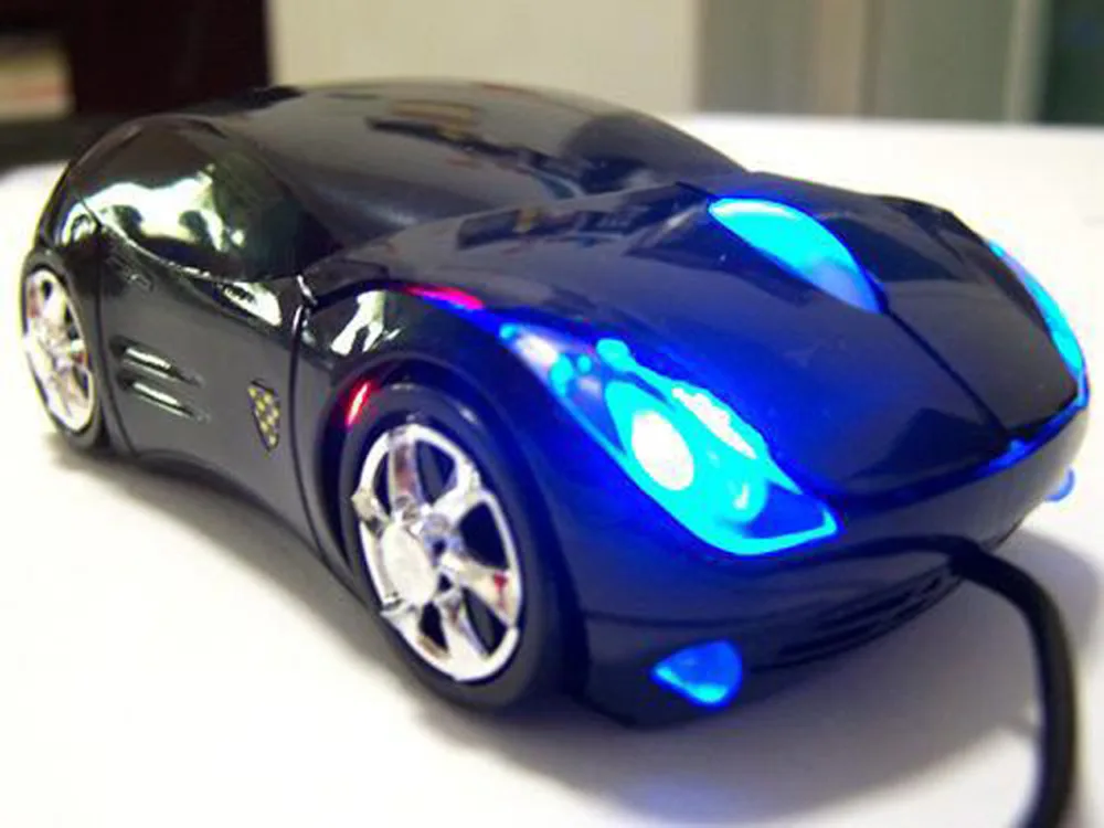 3D Оптическая Проводная Мышь USB Мыши 800 ТОЧЕК/ДЮЙМ Формы Автомобиля Игровая для ПК