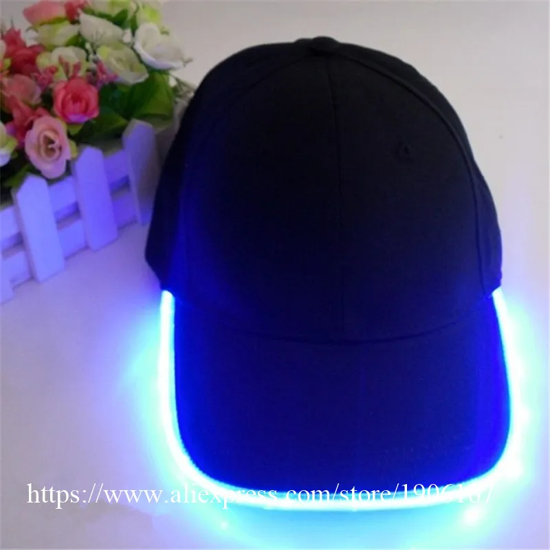 Модные бейсболки со светодиодной подсветкой светящиеся шапки для вечеринок