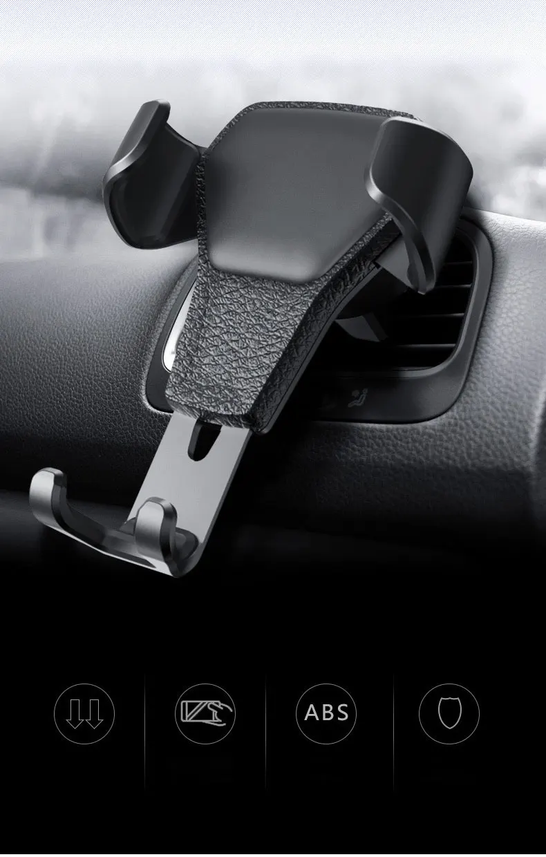 For Smartphone Gravity Bracket Universal Car Phone Holder For Phone In Car Air Vent Mount Stand No Magnetic Mobile Holder