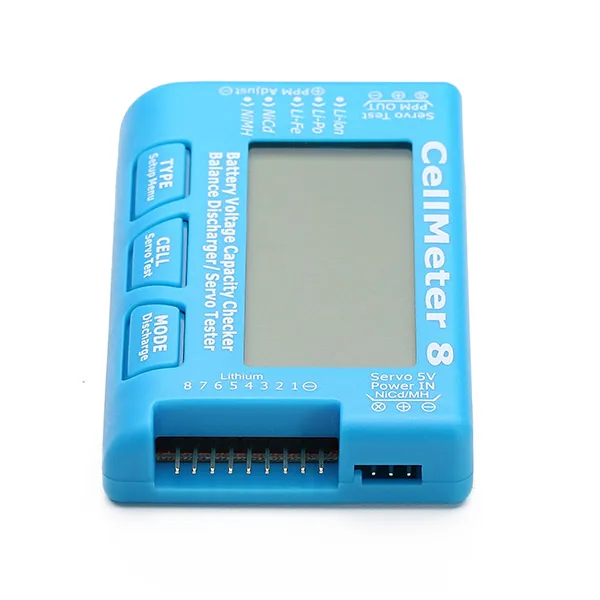 Multifunctional CellMeter 8 Digital Battery Capacity Servo Checker Tester 2S-8S For RC Airplane Spare Parts With Backlight | Игрушки и