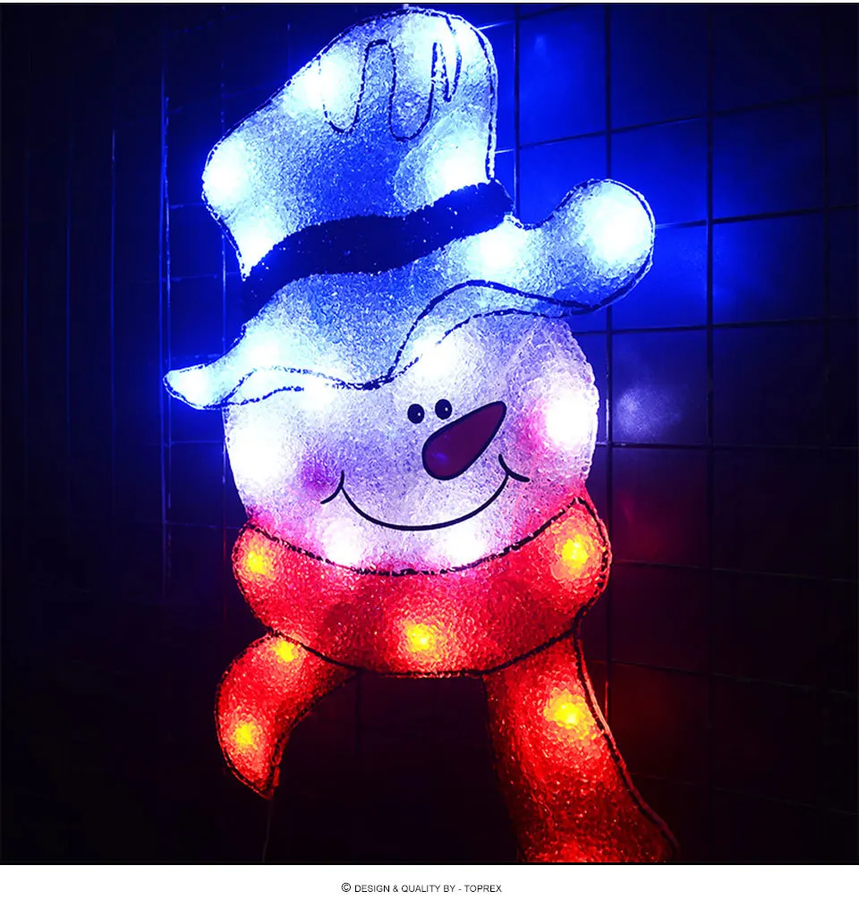 24V navidad Снеговик eva фестиваль светильник-17,9 дюймов Высокий светильник для рождественской елки, подвесной светильник для праздника, светильник с фестонами, домашний декор