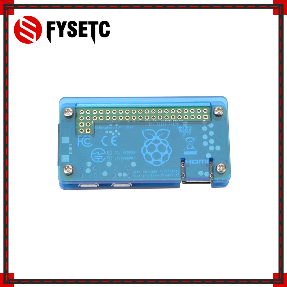 Raspberry Pi Zero W акриловая коробка синяя корпус совместимый с 0|Аксессуары для