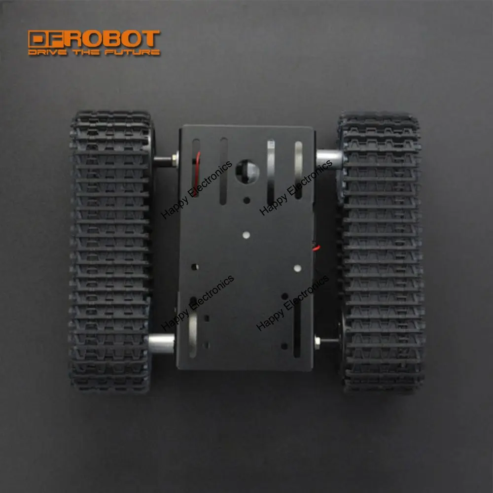 Черный гладиатор DFRobot гусеничное шасси для танка умная платформа мобильного