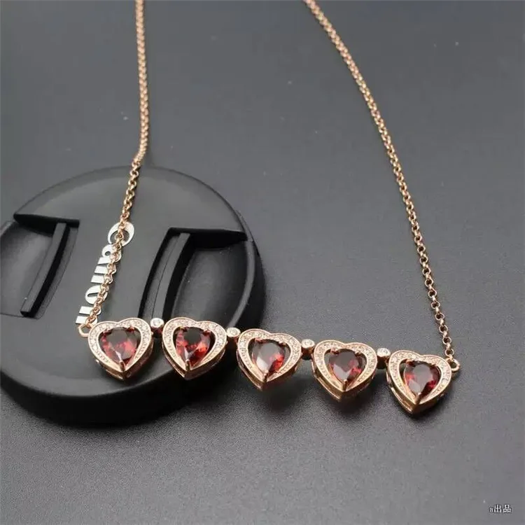 

KJJEAXCMY boutique jewels 925 pure silver inlaid with gold jewelry, natural garnet pendant jewelry necklace.