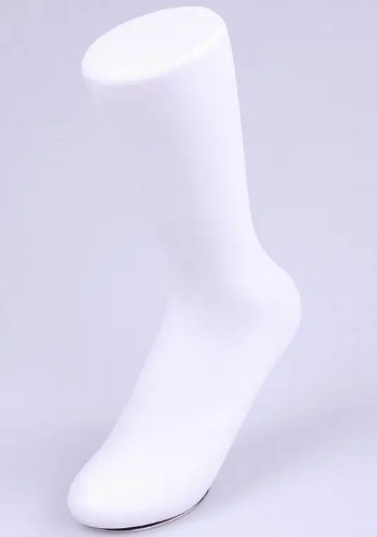 Кожи и белого цвета глянцевый женский манекен ноги носок Дисплей с базовыми