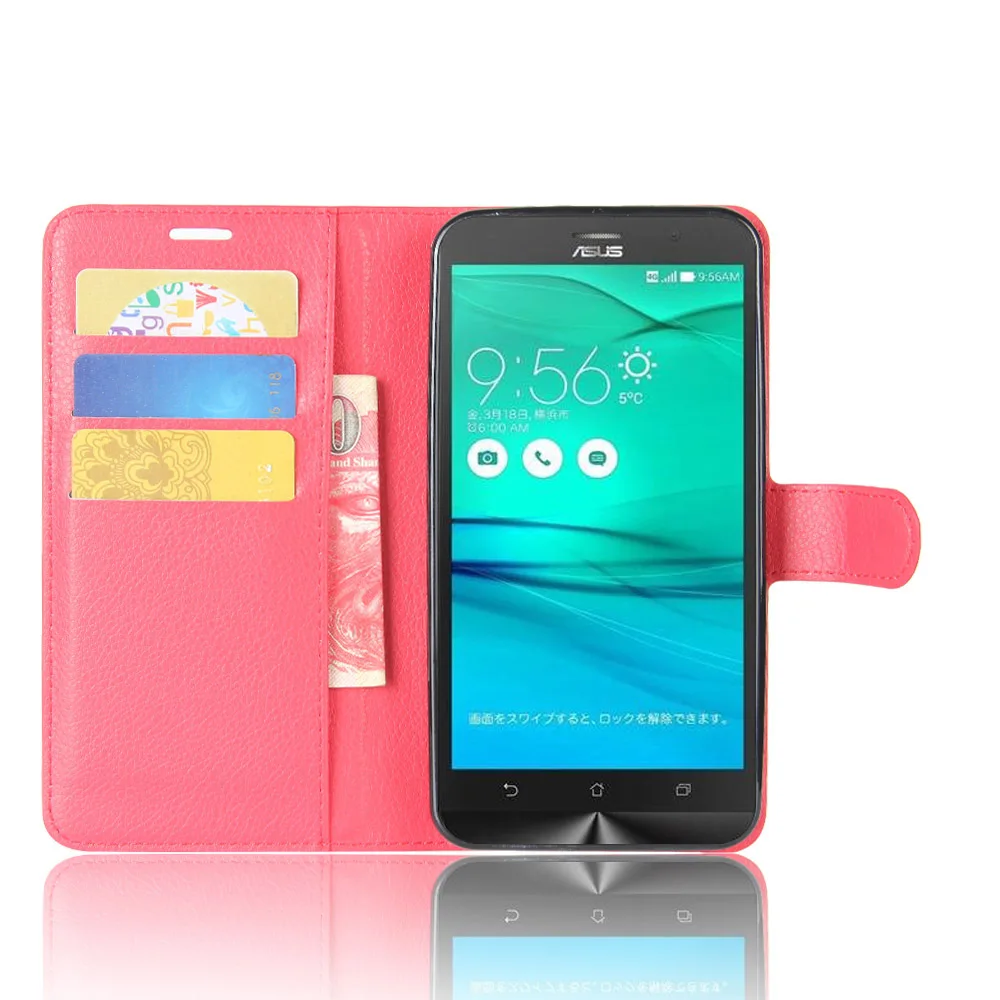 Для Asus Zenfone GO ZB552KL чехол Asus X007D чехол 5,5 дюймов из искусственной кожи кошелек чехол для телефона для Asus Zenfone ZB552KL откидная крышка