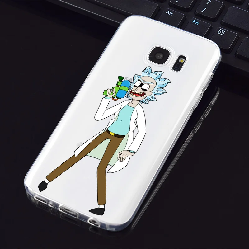 N369 Рик Морти Забавный Мягкий силиконовый чехол из ТПУ для samsung Galaxy Note 3 4 5 8 9 10 M10 M20