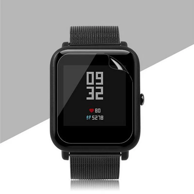Защитная пленка для Xiaomi Huami Amazfit Bip / Lite/ S мягкая прозрачная на весь экран 5 шт. |