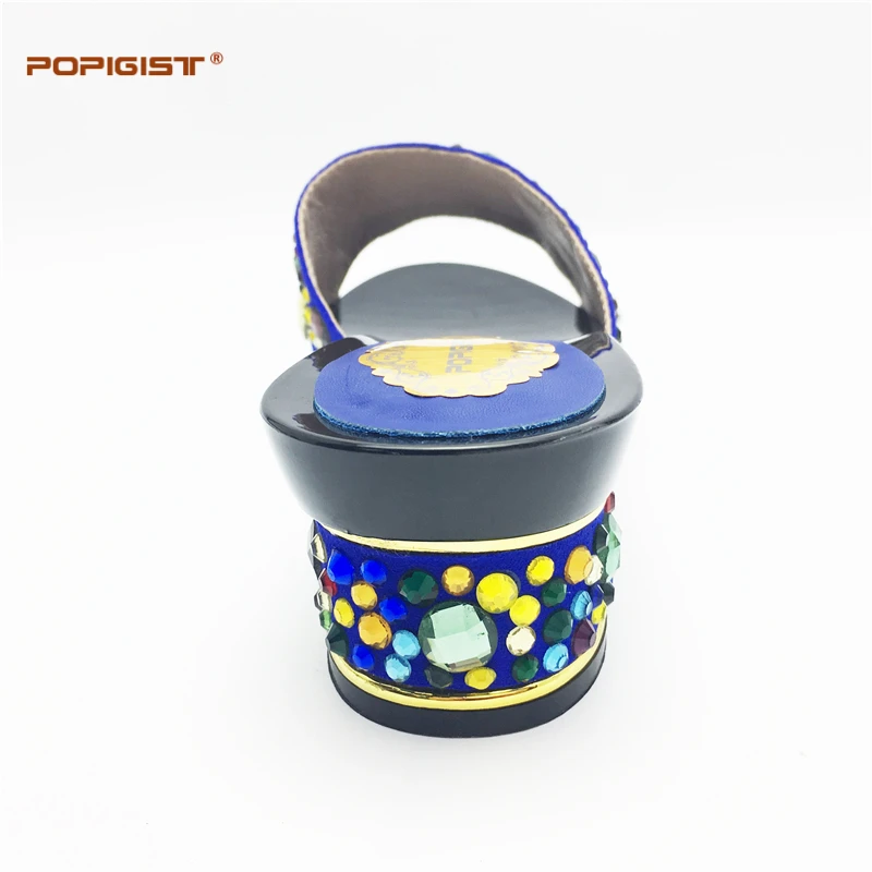 Свадебные женские Обувь и сумка в комплекте с блестящими стразами африканском