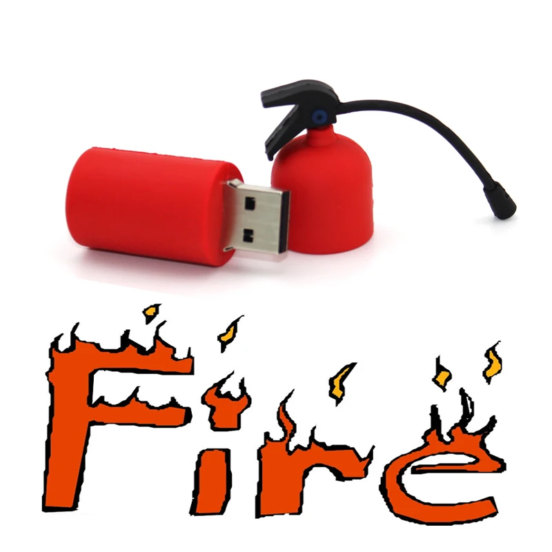 Usb флеш накопитель 3 0 Creativo Огнетушитель 1 ТБ мультяшная палка милый мини Флешка 2 32