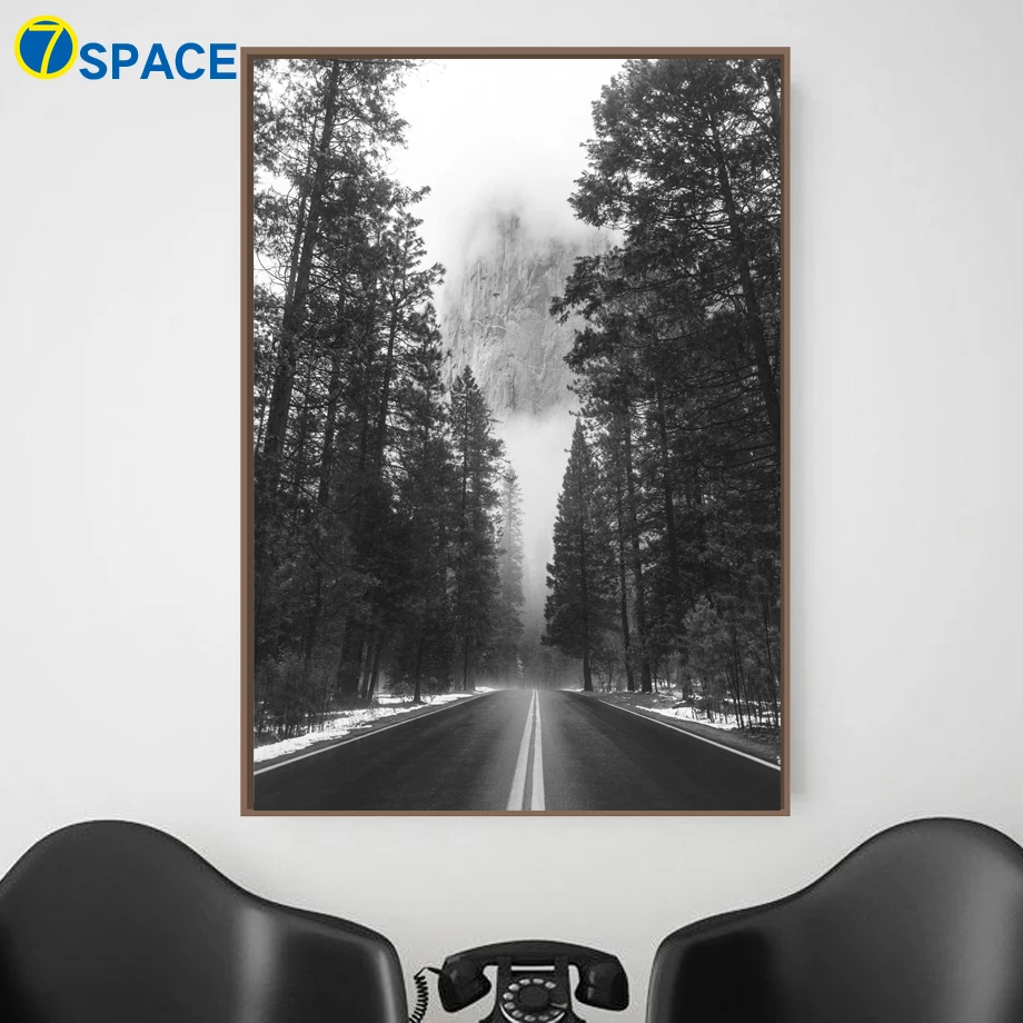 7-Space Forest Landscape Wall Art Print Canvas Painting Nordic Posters And Prints Pictures For Living Room Decor | Дом и сад