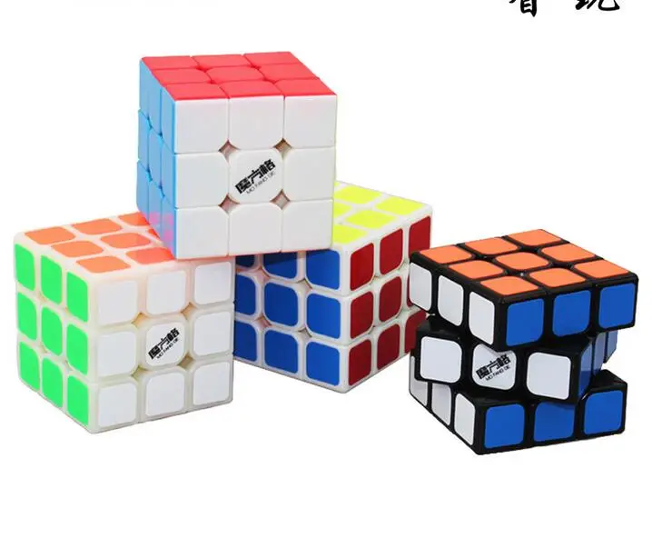 Cuberspeed QiYi Mofangge Thunderclap 3x3 куб черный без наклеек белый LeiTing|qiyi mofangge|3x3 cubeqiyi leiting |
