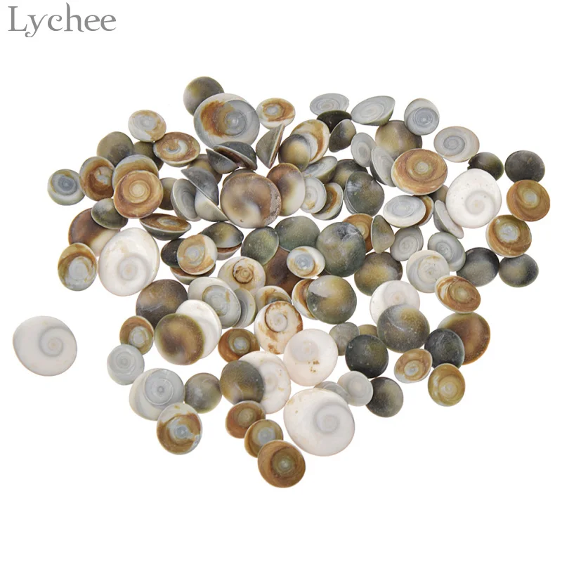 Lychee 100 шт трендовые подвески из натуральной раковины морская улитка для