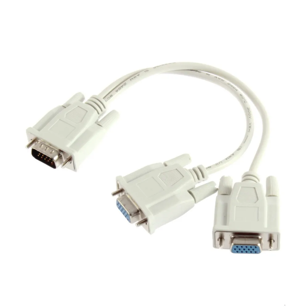 1 шт. до 2 Мониторы Двойной видео способ VGA SVGA Графический ЖК дисплей TFT Y Splitter