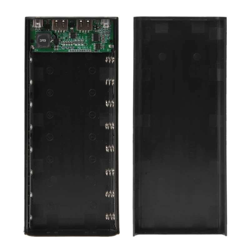 Двойной USB 8x18650 аккумулятор DIY держатель ЖК-дисплей банк питания коробка для iphone |