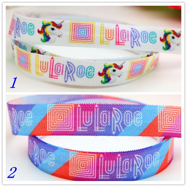 

5/8'' Free shipping Fold Elastic FOE printed headband headwear hairband diy decoration wholesale OEM P5954