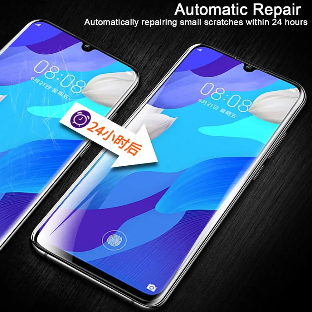 Гидрогелевая пленка 10D для Huawei Nova 5 5i Pro 4 4e 3 3e нано мягкая защитная экрана из ТПУ 2