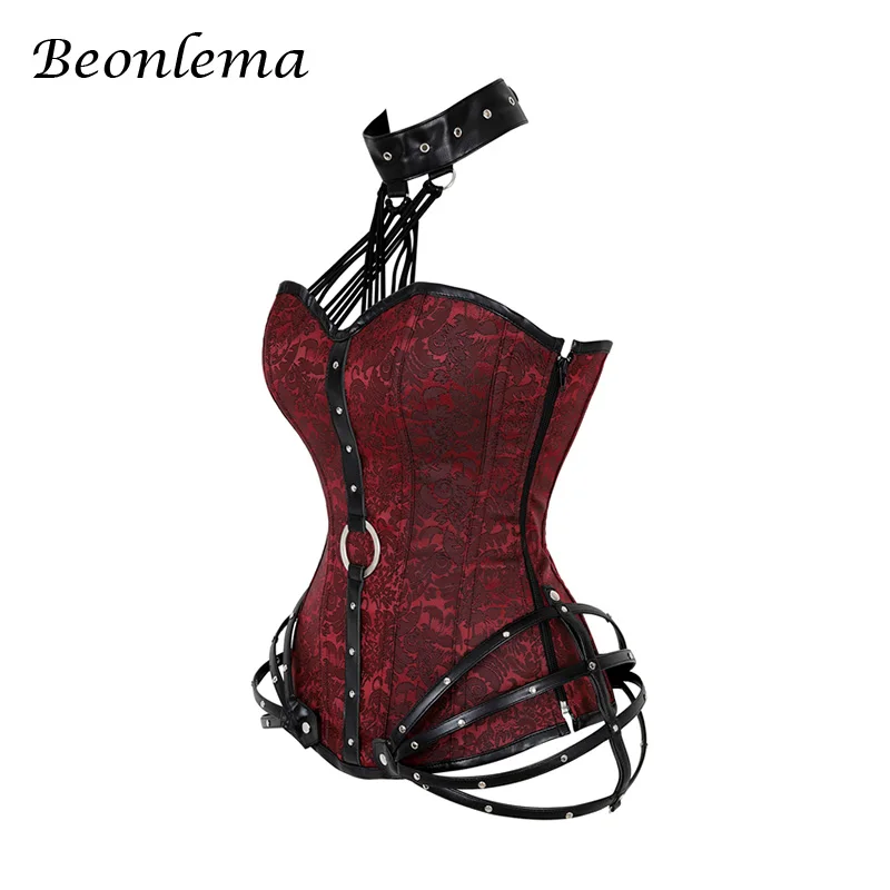 Корсет женский в готическом стиле Beonlema из искусственной кожи цвет