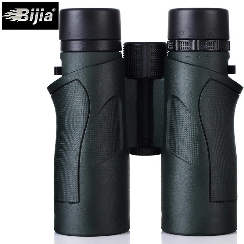 Бинокль BIJIA 10x42 водонепроницаемый зеленый военный телескоп высокой мощности с