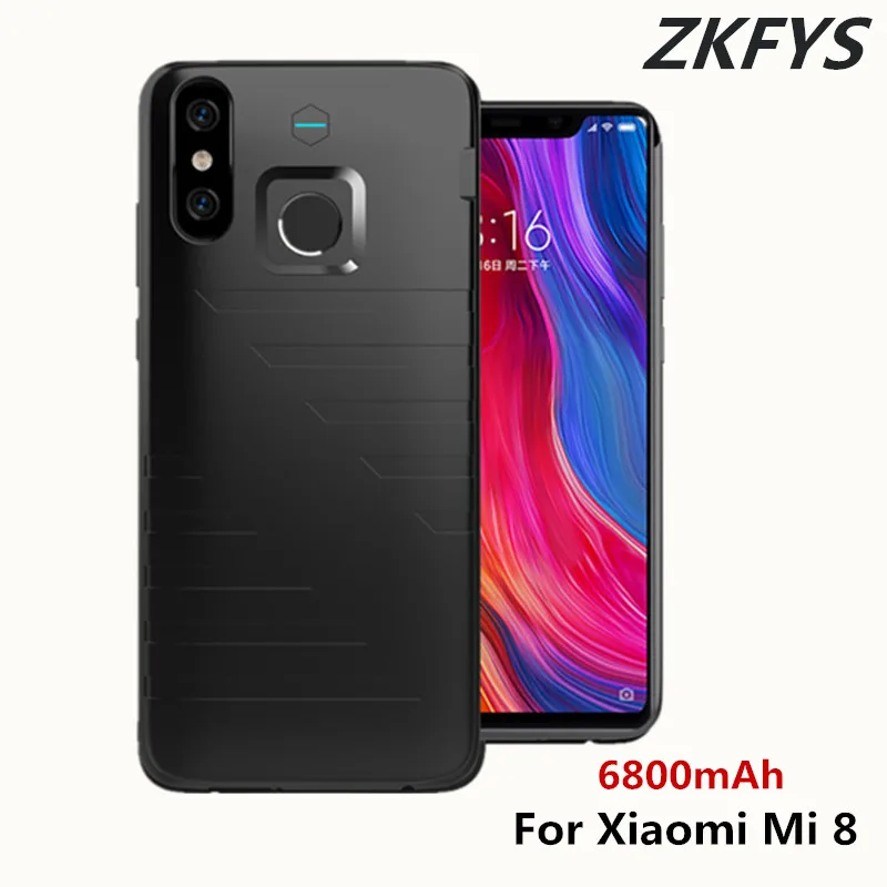 

Чехлы для зарядного устройства для Xiaomi Mi 8, портативное зарядное устройство на 6800 мАч, чехол для внешнего аккумулятора, чехол для Xiaomi mi 8, чехо...