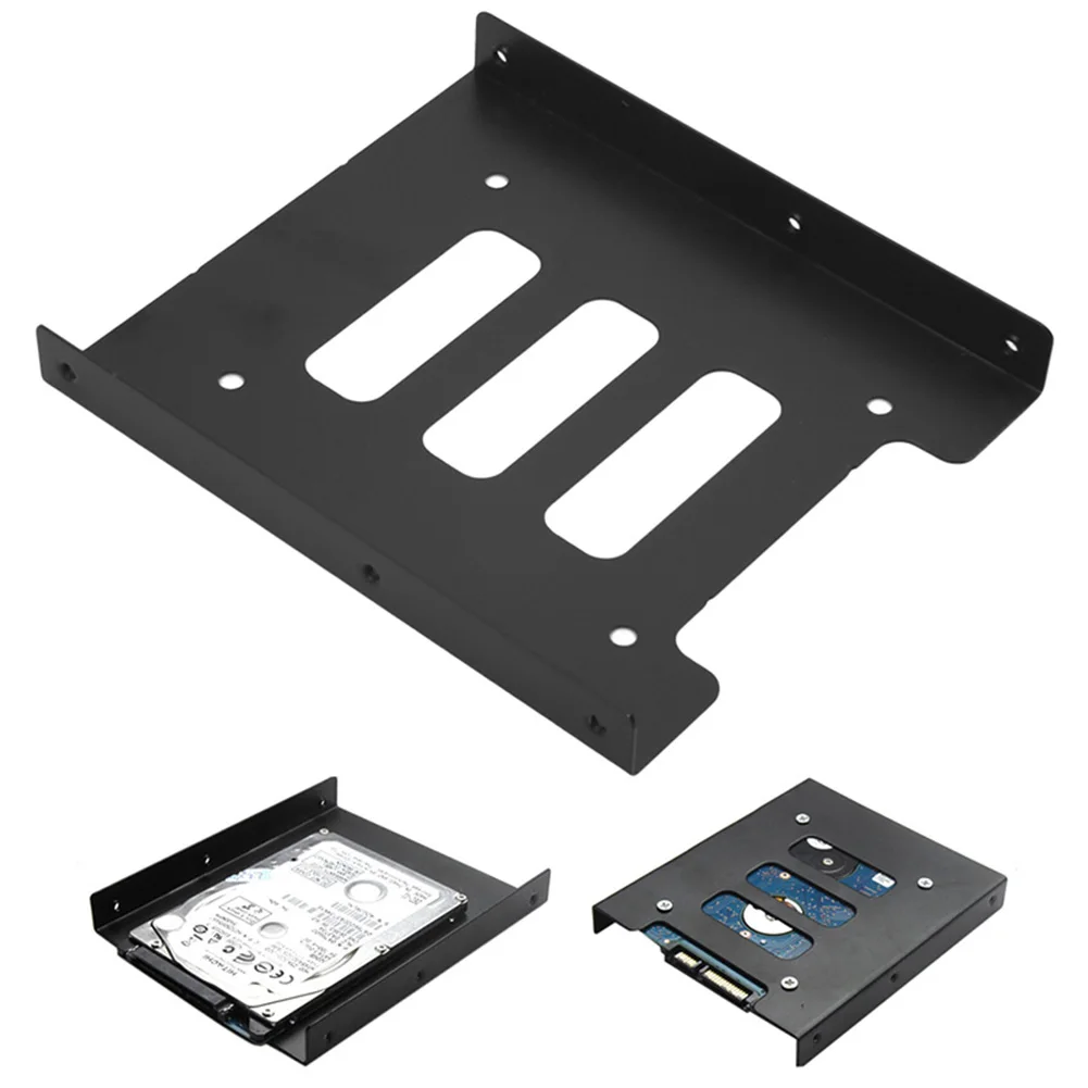 [] чехол для жесткого диска 2," до 3,5" SSD HDD металлический адаптер Монтажный держатель для жесткого диска для ПК ноутбука защитный кронштейн для жесткого диска