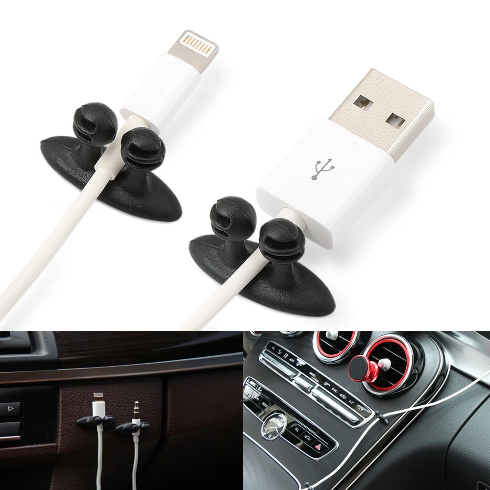 8 шт. Мини Автомобильное зарядное устройство проводная кнопка гарнитура/USB кабель