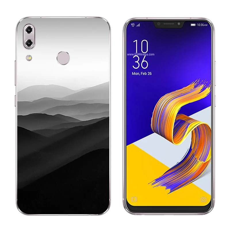 6.2 inch for Asus Zenfone 5z ZS620KL Phone Cases 5 ZE620KL Character Printing Soft Silicone TPU Back Cover |