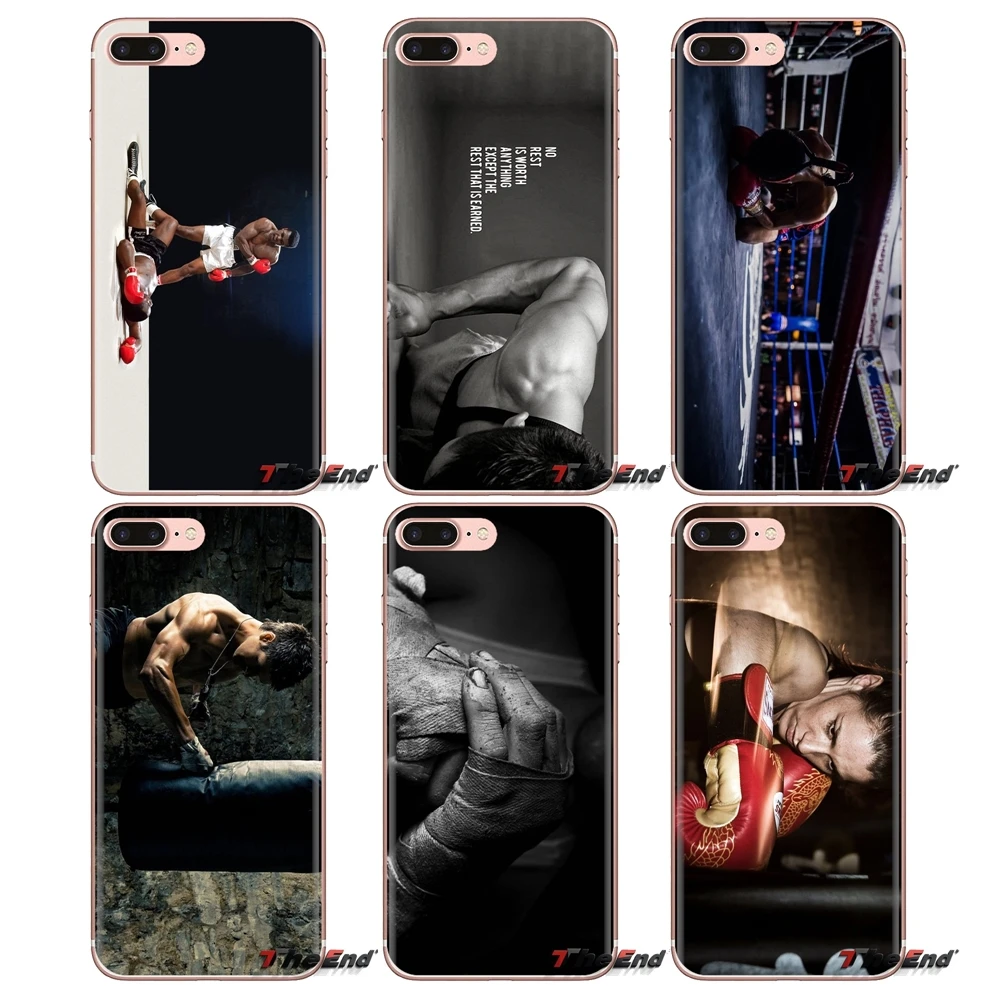 Boxing Exercise Workout Soft Transparent Covers For Xiaomi Mi3 Samsung A10 A30 A40 A50 A60 A70 Galaxy S2 Note 2 Grand Core Prime |