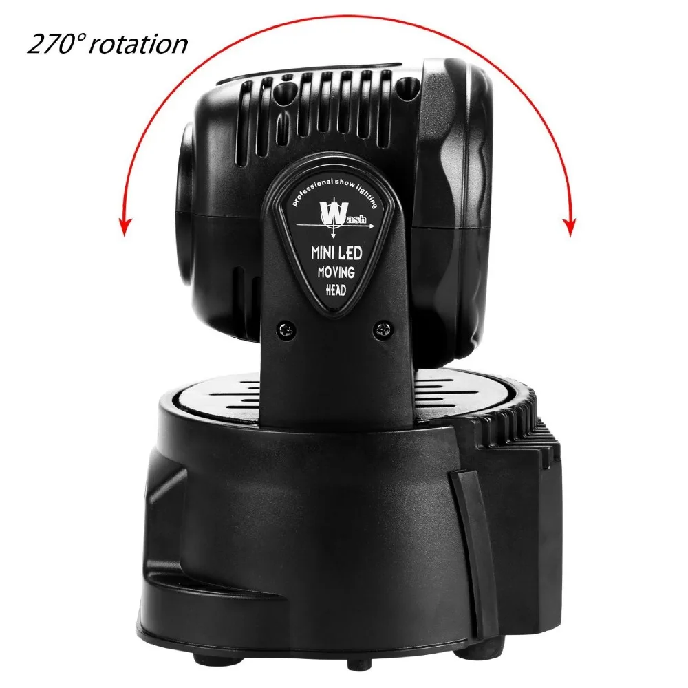 Мини dj стирка 4 в 1 RGBW светодиодный движущийся головной светильник quad DMX 14CHs для сцены, для вечеринки, для диджеев бар светильник ing для внутреннего Клубные вечерние шоу